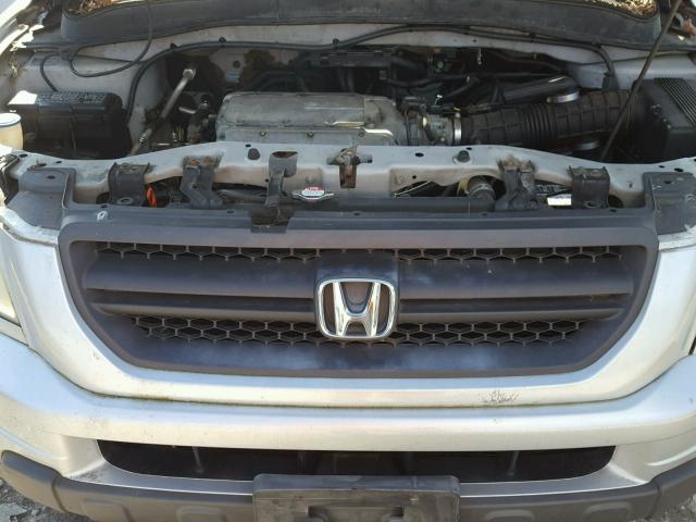 2HKYF18533H544037 - 2003 HONDA PILOT EXL SILVER photo 7