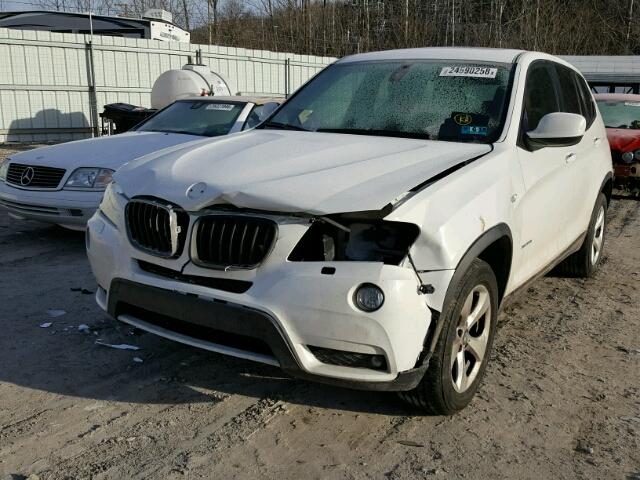 5UXWX5C53BL710603 - 2011 BMW X3 XDRIVE2 WHITE photo 2