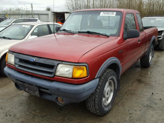 1FTDR15X7RPA58968 - 1994 FORD RANGER SUP RED photo 2