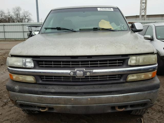 1GCEK19T9YE376407 - 2000 CHEVROLET SILVERADO BEIGE photo 10