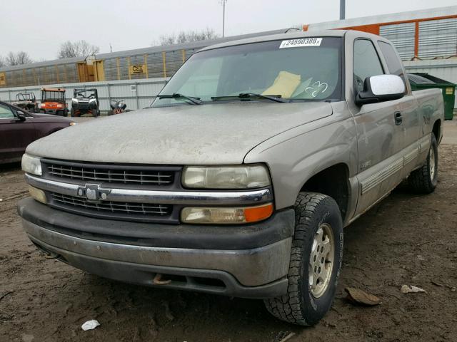 1GCEK19T9YE376407 - 2000 CHEVROLET SILVERADO BEIGE photo 2