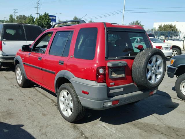 SALNY22223A273389 - 2003 LAND ROVER FREELANDER RED photo 3