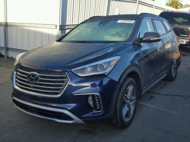 KM8SRDHF5HU208583 - 2017 HYUNDAI SANTA FE S BLUE photo 2