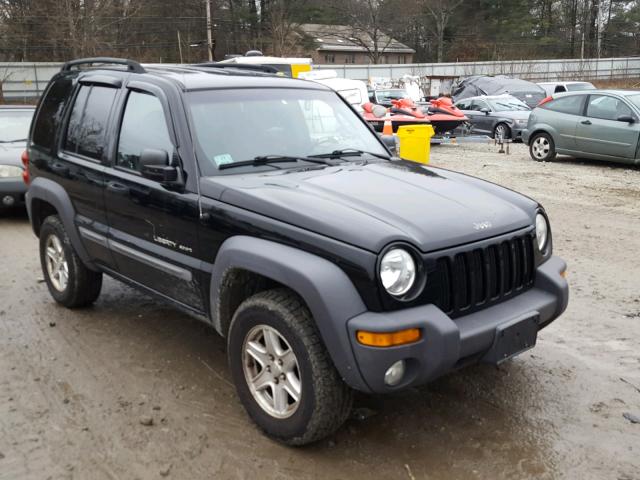 1J4GL48K72W164455 - 2002 JEEP LIBERTY SP BLACK photo 1