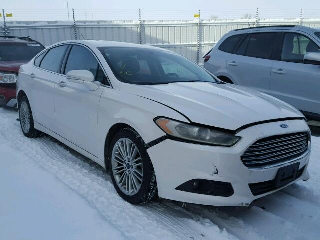 3FA6P0H97DR314362 - 2013 FORD FUSION SE WHITE photo 1