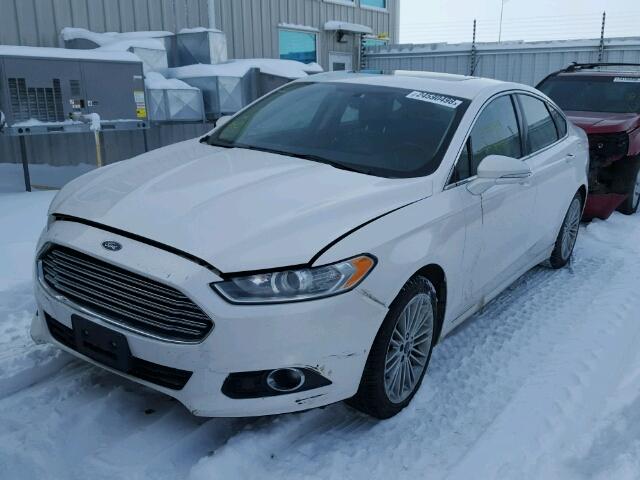 3FA6P0H97DR314362 - 2013 FORD FUSION SE WHITE photo 2