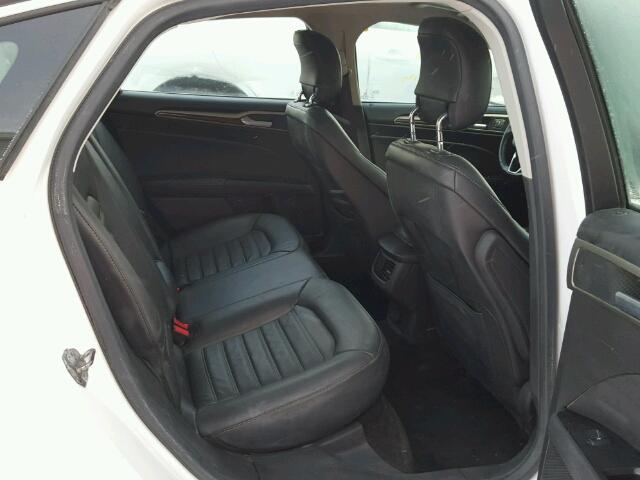 3FA6P0H97DR314362 - 2013 FORD FUSION SE WHITE photo 6