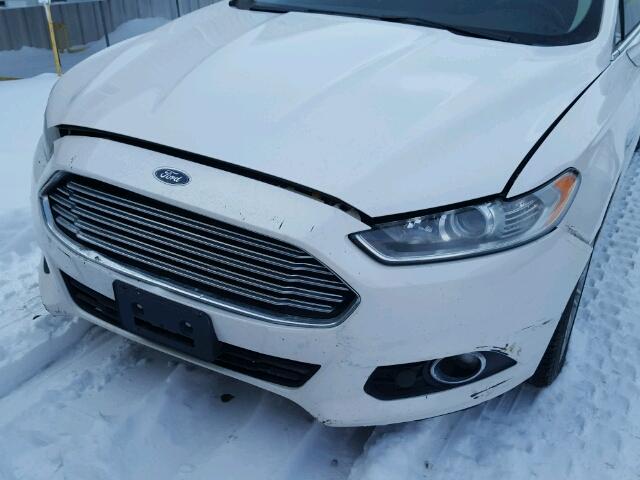 3FA6P0H97DR314362 - 2013 FORD FUSION SE WHITE photo 9