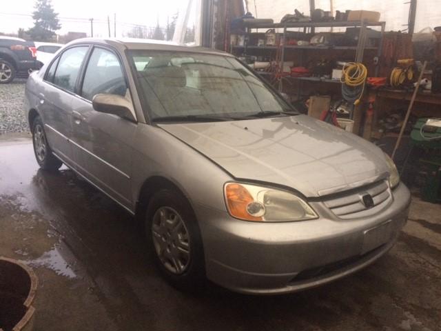 2HGES16671H918523 - 2001 HONDA CIVIC LX SILVER photo 1