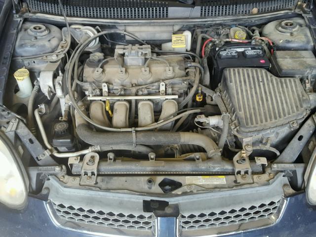 1B3ES56C95D182331 - 2005 DODGE NEON SXT BLUE photo 7