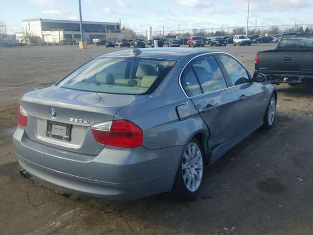 WBAVD33586KV66291 - 2006 BMW 330 XI BLUE photo 4