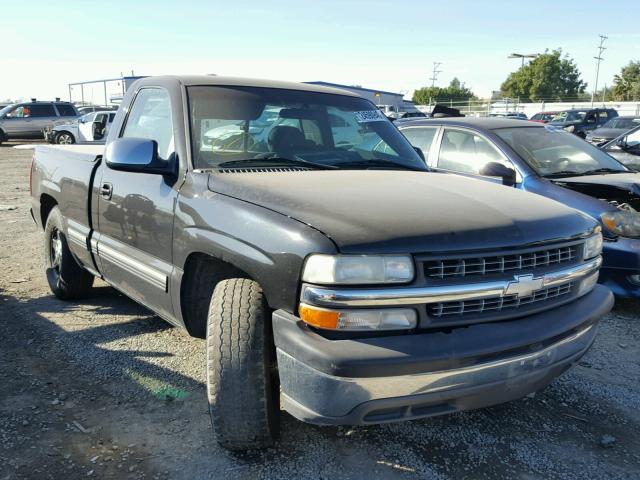 1GCEC14T2YZ165904 - 2000 CHEVROLET SILVERADO BLACK photo 1