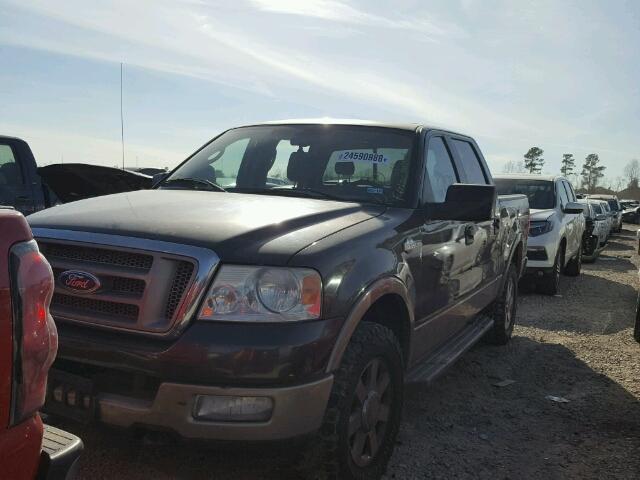 1FTPW14555KE50988 - 2005 FORD F150 SUPER BLACK photo 2