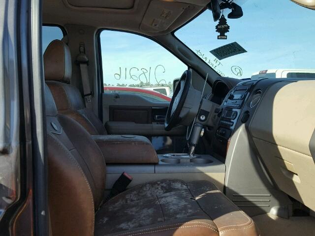 1FTPW14555KE50988 - 2005 FORD F150 SUPER BLACK photo 5