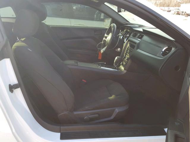 1ZVBP8AM7E5334201 - 2014 FORD MUSTANG WHITE photo 5