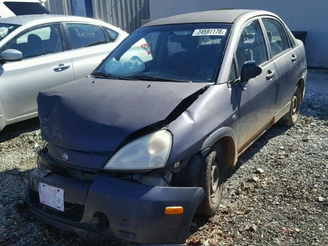 JS2RA41S935160290 - 2003 SUZUKI AERIO S PURPLE photo 2