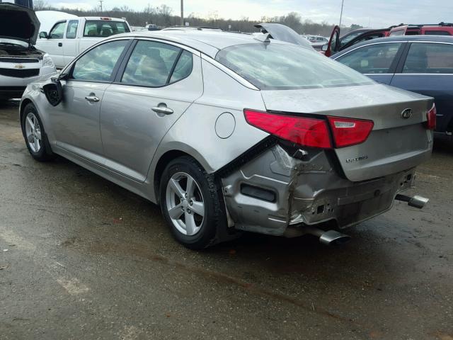 5XXGM4A77FG404653 - 2015 KIA OPTIMA LX SILVER photo 3