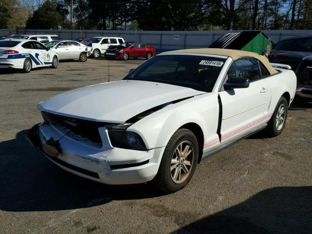 1ZVFT84NX55190774 - 2005 FORD MUSTANG WHITE photo 2