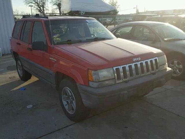 1J4GZ58S4PC599866 - 1993 JEEP GRAND CHER RED photo 1