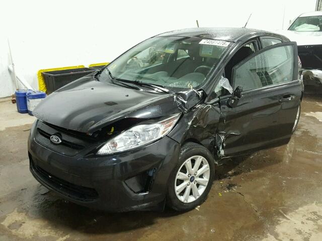 3FADP4EJ1DM225039 - 2013 FORD FIESTA SE BLACK photo 2