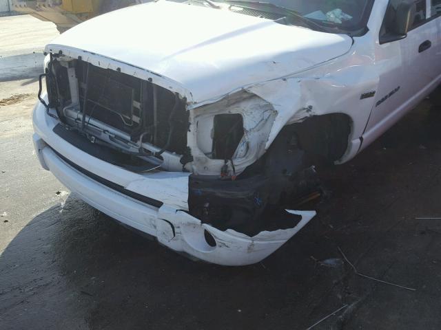 1D7HA182X7S191877 - 2007 DODGE RAM 1500 S WHITE photo 9