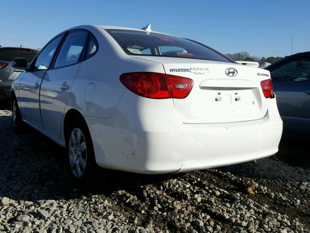 KMHDU46DX9U672009 - 2009 HYUNDAI ELANTRA GL WHITE photo 3