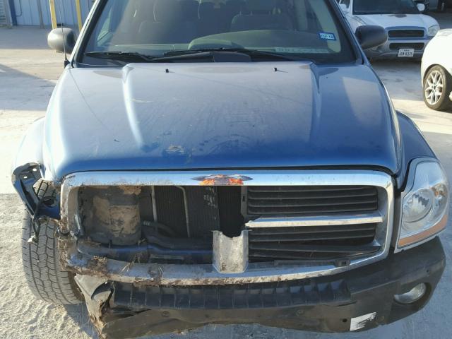 1D4HD48NX6F158966 - 2006 DODGE DURANGO SL BLUE photo 7