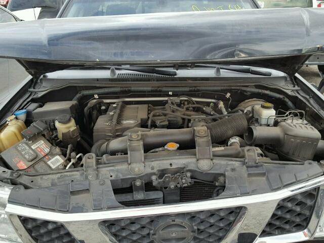 1N6BD06T47C413382 - 2007 NISSAN FRONTIER K BLACK photo 7