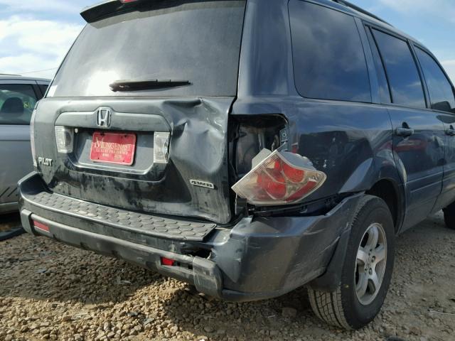 5FNYF18576B010140 - 2006 HONDA PILOT EX GRAY photo 9