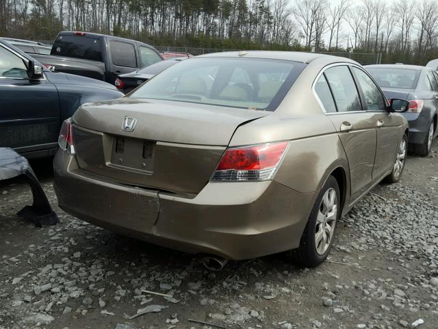 1HGCP26808A048641 - 2008 HONDA ACCORD EXL GOLD photo 4