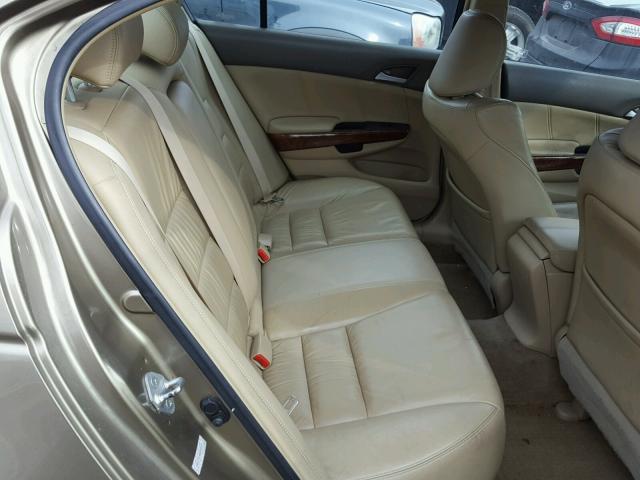 1HGCP26808A048641 - 2008 HONDA ACCORD EXL GOLD photo 6