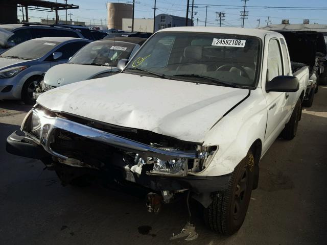 5TEVL52N62Z000431 - 2002 TOYOTA TACOMA XTR WHITE photo 2