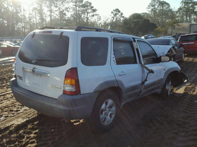 4F2YU07132KM05850 - 2002 MAZDA TRIBUTE DX WHITE photo 4