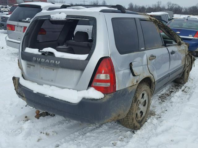 JF1SG63683H708595 - 2003 SUBARU FORESTER 2 SILVER photo 4