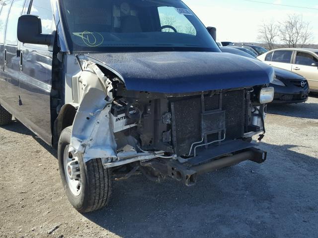 1GTHG35K391148404 - 2009 GMC SAVANA G35 BLUE photo 9