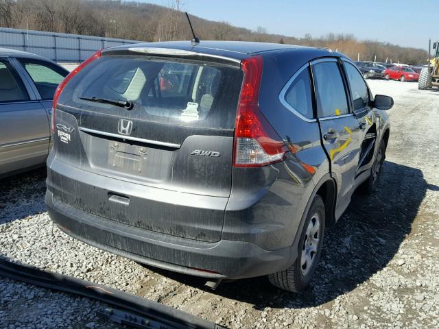 2HKRM4H31DH665841 - 2013 HONDA CR-V LX GRAY photo 4