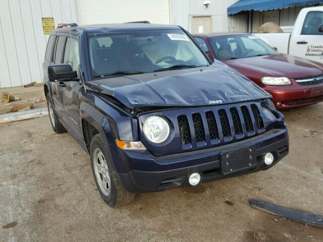 1C4NJPBB5FD361400 - 2015 JEEP PATRIOT SP BLUE photo 1