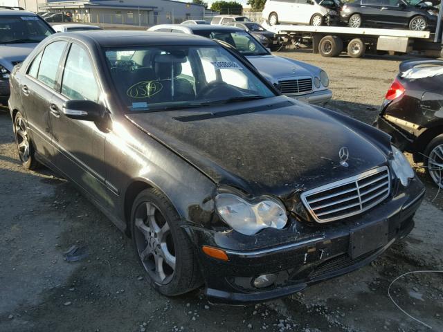 WDBRF52H87A927269 - 2007 MERCEDES-BENZ C 230 BLACK photo 1