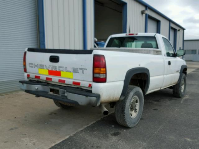 1GCHK24U81E241492 - 2001 CHEVROLET SILVERADO WHITE photo 4