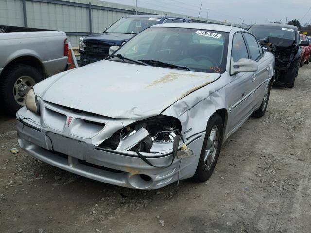 1G2NW52E01C220611 - 2001 PONTIAC GRAND AM G SILVER photo 2