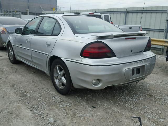 1G2NW52E01C220611 - 2001 PONTIAC GRAND AM G SILVER photo 3