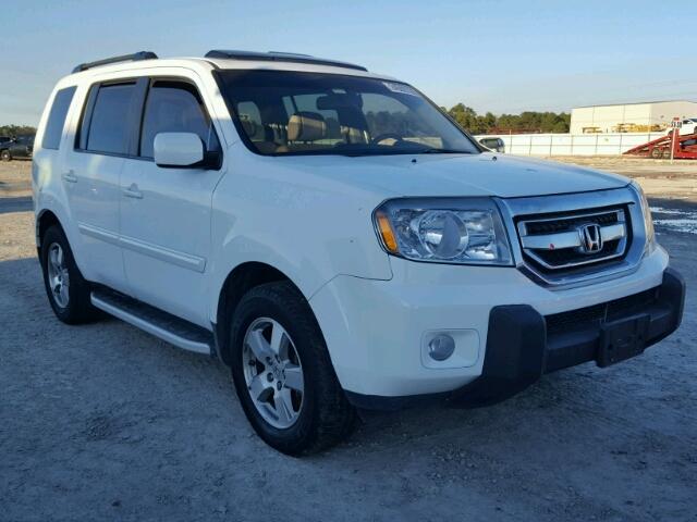 5FNYF3H51AB015080 - 2010 HONDA PILOT EXL WHITE photo 1