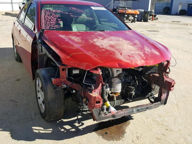 4T1BE46K19U353911 - 2009 TOYOTA CAMRY BASE RED photo 9