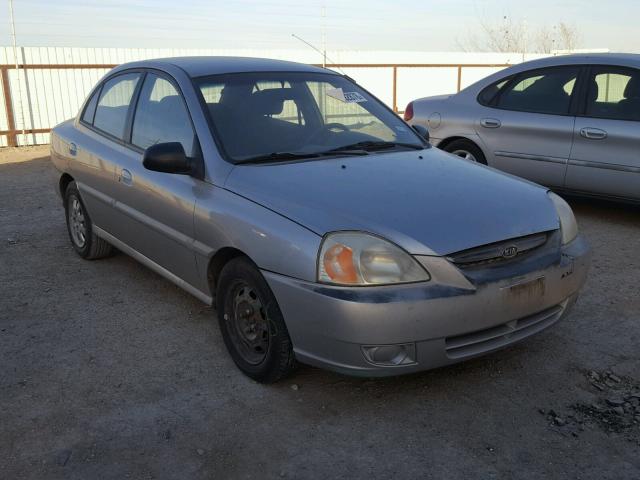 KNADC125146350910 - 2004 KIA RIO GRAY photo 1