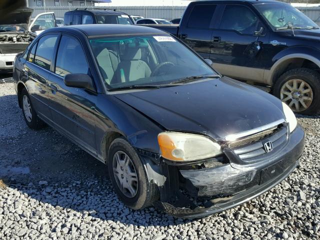 1HGES16231L050990 - 2001 HONDA CIVIC DX BLACK photo 1