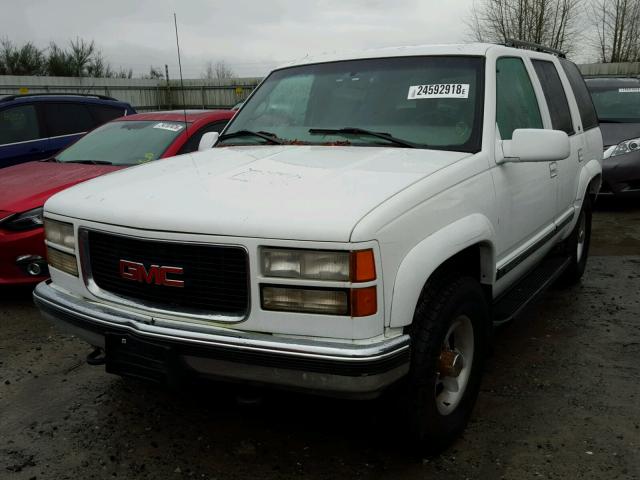 1GKEK13R2WJ723209 - 1998 GMC YUKON WHITE photo 2