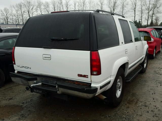 1GKEK13R2WJ723209 - 1998 GMC YUKON WHITE photo 4