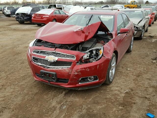 1G11J5SX0DF222526 - 2013 CHEVROLET MALIBU LTZ RED photo 2