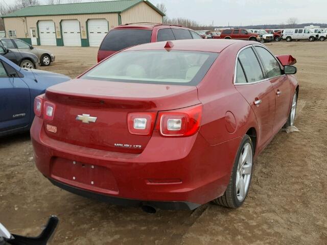 1G11J5SX0DF222526 - 2013 CHEVROLET MALIBU LTZ RED photo 4