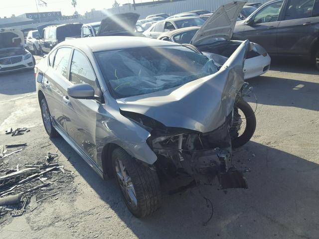 3N1AB7AP4EY331750 - 2014 NISSAN SENTRA S SILVER photo 1